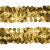 Тесьма с пайетками D16, шир. 30 мм/уп. 25+/-1 м, цвет золото - купить в Иркутске. Цена: 1 087.39 руб.