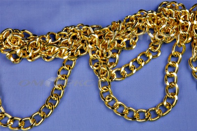 Цепь металл декоративная №11 (17*13) золото (10+/-1 м)  - купить в Иркутске. Цена: 1 341.87 руб.