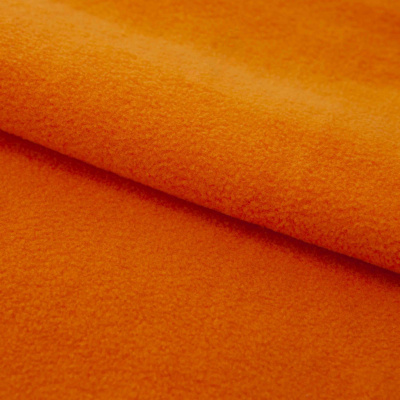 Флис DTY 16-1358, 250 г/м2, шир. 150 см, цвет оранжевый - купить в Иркутске. Цена 640.46 руб.