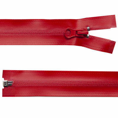 Молния водонепроницаемая PVC Т-7, 60 см, разъемная, цвет (820) красный - купить в Иркутске. Цена: 49.39 руб.