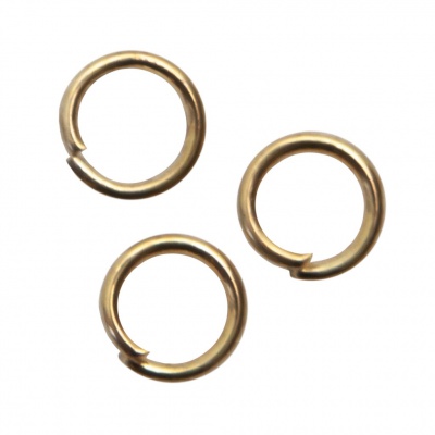 Кольцо  соединительное для бижутерии 5 мм, цв.-золото - купить в Иркутске. Цена: 0.44 руб.