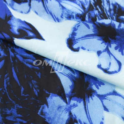 Плательная ткань "Фламенко" 19.1, 80 гр/м2, шир.150 см, принт растительный - купить в Иркутске. Цена 241.49 руб.