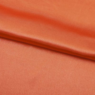 Поли креп-сатин 18-1445, 120 гр/м2, шир.150см, цвет оранжевый - купить в Иркутске. Цена 155.57 руб.