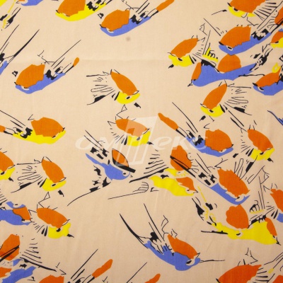 Плательная ткань "Софи" 14.1, 75 гр/м2, шир.150 см, принт птицы - купить в Иркутске. Цена 241.49 руб.