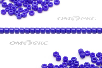 Бисер (ОS) 11/0 ( упак.100 гр) цв.48 - синий - купить в Иркутске. Цена: 48 руб.