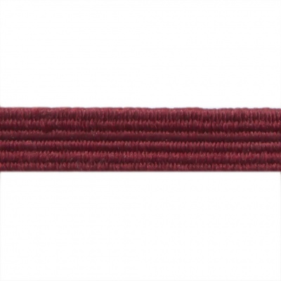 Резиновые нити с текстильным покрытием, шир. 6 мм ( упак.30 м/уп), цв.- 88-бордо - купить в Иркутске. Цена: 155.22 руб.