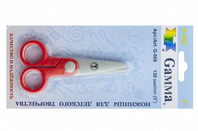 Ножницы G-508 детские 130 мм - купить в Иркутске. Цена: 118.32 руб.