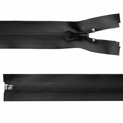 Молния водонепроницаемая PVC Т-7, 100 см, разъемная, цвет чёрный - купить в Иркутске. Цена: 61.89 руб.