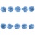 Тесьма плетеная "Рюш", упак. 9,14 м, цвет голубой - купить в Иркутске. Цена: 45.87 руб.