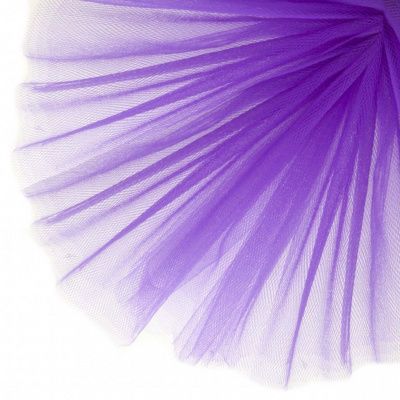 Фатин матовый 16-85, 12 гр/м2, шир.300см, цвет фиолетовый - купить в Иркутске. Цена 96.31 руб.