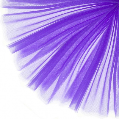 Фатин блестящий 16-85, 12 гр/м2, шир.300см, цвет фиолетовый - купить в Иркутске. Цена 109.72 руб.