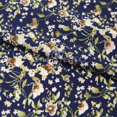 Плательная ткань "Фламенко" 1.1, 80 гр/м2, шир.150 см, принт растительный - купить в Иркутске. Цена 241.49 руб.