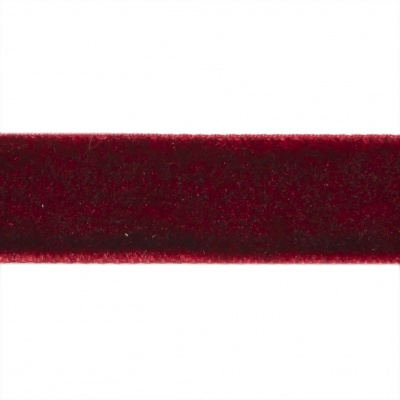 Лента бархатная нейлон, шир.12 мм, (упак. 45,7м), цв.240-бордо - купить в Иркутске. Цена: 392 руб.