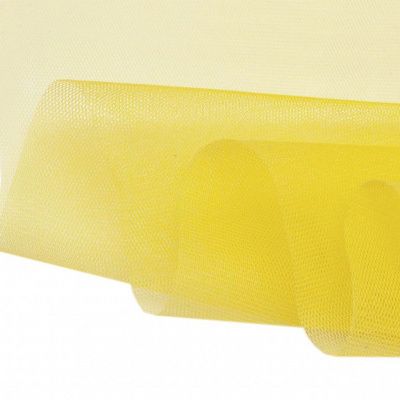 Фатин жесткий 16-68, 22 гр/м2, шир.180см, цвет жёлтый - купить в Иркутске. Цена 89.29 руб.