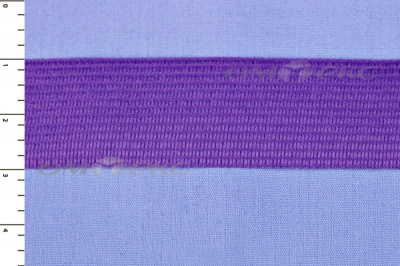 Окантовочная тесьма №0225, шир. 22 мм (в упак. 100 м), цвет фиолет - купить в Иркутске. Цена: 271.60 руб.