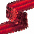 Тесьма с пайетками 3, шир. 30 мм/уп. 25+/-1 м, цвет красный - купить в Иркутске. Цена: 1 087.39 руб.