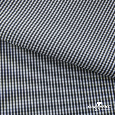 Ткань сорочечная Клетка Виши, 115 г/м2, 58% пэ,42% хл, шир.150 см, цв.6-черный, (арт.111) - купить в Иркутске. Цена 306.69 руб.
