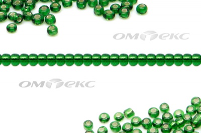 Бисер (SL) 11/0 ( упак.100 гр) цв.27В - зелёный - купить в Иркутске. Цена: 53.34 руб.