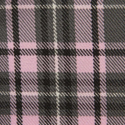 Ткань костюмная клетка 25577 2014, 230 гр/м2, шир.150см, цвет серый/роз/ч/бел - купить в Иркутске. Цена 545.24 руб.