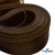 Регилиновая лента, шир.65мм, (уп.25 ярд), цв.- коричневый - купить в Иркутске. Цена: 499.43 руб.