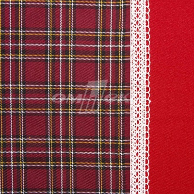 Ткань костюмная клетка 24379 2012, 230 гр/м2, шир.150см, цвет бордовый/бел/жел - купить в Иркутске. Цена 539.74 руб.