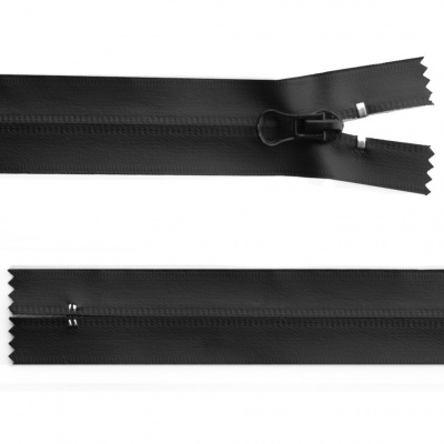 Молния водонепроницаемая PVC Т-7, 20 см, неразъемная, цвет чёрный - купить в Иркутске. Цена: 21.56 руб.
