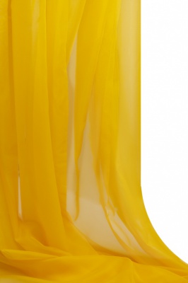 Портьерный капрон 13-0858, 47 гр/м2, шир.300см, цвет 21/жёлтый - купить в Иркутске. Цена 137.27 руб.