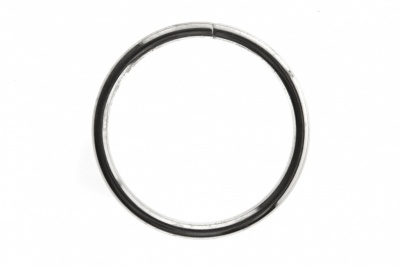 Кольцо металлическое №40 мм, цв.-никель - купить в Иркутске. Цена: 4.45 руб.