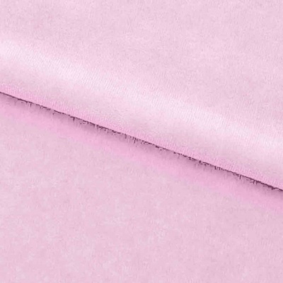 Велюр JS LIGHT 1, 220 гр/м2, шир.150 см, (3,3 м/кг), цвет бл.розовый - купить в Иркутске. Цена 1 055.34 руб.
