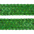 Тесьма с пайетками D4, шир. 35 мм/уп. 25+/-1 м, цвет зелёный - купить в Иркутске. Цена: 1 308.30 руб.