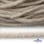 Шнур плетеный d-6 мм круглый, 70% хлопок 30% полиэстер, уп.90+/-1 м, цв.1077-лён - купить в Иркутске. Цена: 588 руб.