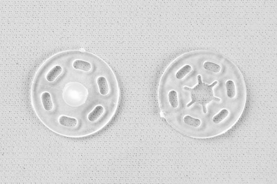 Кнопки пришивные пластиковые 15 мм, блистер 24шт, цв.-прозрачные - купить в Иркутске. Цена: 68.79 руб.