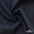 Ткань костюмная "Джинс" с начесом, 320 г/м2, 80% хлопок 20%полиэстер, шир. 160 см, т.синий - купить в Иркутске. Цена 492.24 руб.