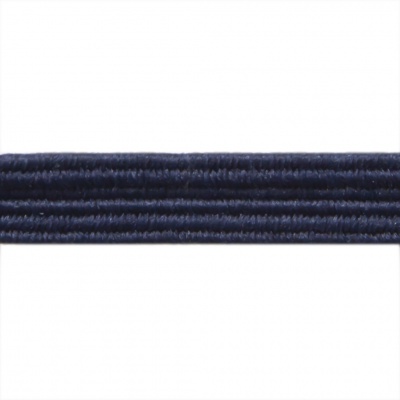Резиновые нити с текстильным покрытием, шир. 6 мм ( упак.30 м/уп), цв.- 117-т.синий - купить в Иркутске. Цена: 152.05 руб.