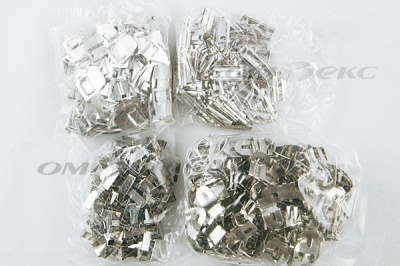 Крючки брючные 4 шипа "Стром" 144 шт. никель - купить в Иркутске. Цена: 383.97 руб.