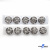 119-01 Кнопки пришивные декоративные металл 21 мм, цв.-никель - купить в Иркутске. Цена: 21.54 руб.