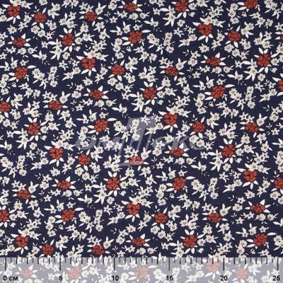 Плательная ткань "Фламенко" 7.2, 80 гр/м2, шир.150 см, принт растительный - купить в Иркутске. Цена 239.03 руб.