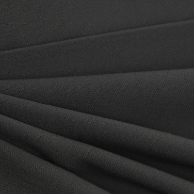 Костюмная ткань "Элис", 200 гр/м2, шир.150см, цвет чёрный - купить в Иркутске. Цена 306.20 руб.