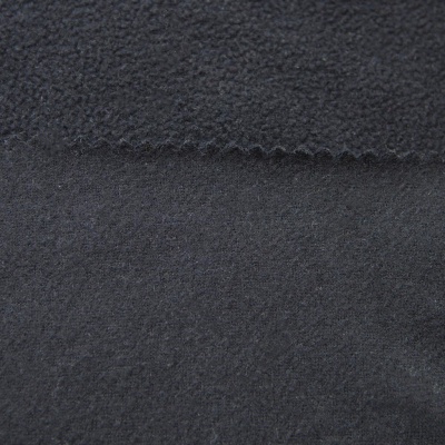 Флис DTY, 130 г/м2, шир. 150 см, цвет чёрный - купить в Иркутске. Цена 694.22 руб.