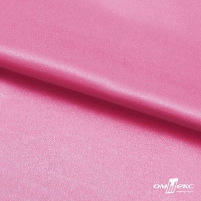 Поли креп-сатин 15-2215, 125 (+/-5) гр/м2, шир.150см, цвет розовый - купить в Иркутске. Цена 155.57 руб.