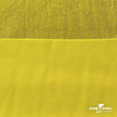 Трикотажное полотно голограмма, шир.140 см, #602 -жёлтый/жёлтый - купить в Иркутске. Цена 385.88 руб.