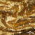 Трикотажное полотно, Сетка с пайетками,188 гр/м2, шир.140 см, цв.-тем.золото (#51) - купить в Иркутске. Цена 505.15 руб.