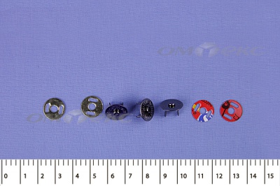 Кнопки магнитные МКМ-02, диам. 18 мм, чёрный никель - купить в Иркутске. Цена: 14.49 руб.