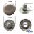 Кнопка металлическая "Альфа" с пружиной, 15 мм (уп. 720+/-20 шт), цвет никель - купить в Иркутске. Цена: 1 466.73 руб.