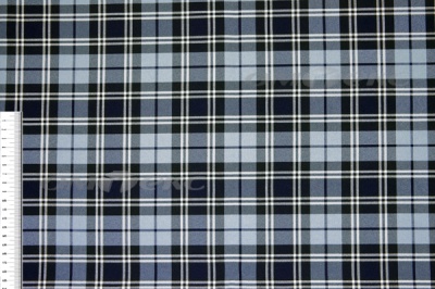 Ткань костюмная клетка Т7274 2004, 220 гр/м2, шир.150см, цвет т.синий/гол/бел - купить в Иркутске. Цена 