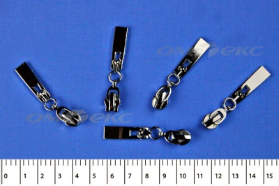 Слайдер декоративный, металлический №1/спираль Т7/никель - купить в Иркутске. Цена: 6.29 руб.