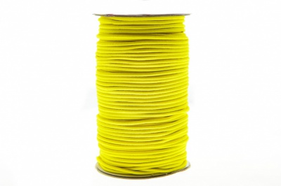 0370-1301-Шнур эластичный 3 мм, (уп.100+/-1м), цв.110 - желтый - купить в Иркутске. Цена: 459.62 руб.