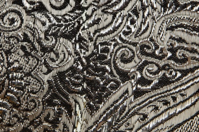 Ткань костюмная жаккард №11, 140 гр/м2, шир.150см, цвет тем.серебро - купить в Иркутске. Цена 383.29 руб.