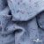 Ткань Муслин принт, 100% хлопок, 125 гр/м2, шир. 140 см, #2308 цв. 69 серо-голубой с цветком - купить в Иркутске. Цена 413.11 руб.