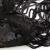Трикотажное полотно с пайетками, шир.130 см, #311-бахрома чёрная - купить в Иркутске. Цена 1 183.35 руб.